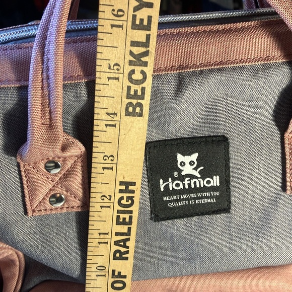 Hafmall Brown & Gray backpack diaper bag. Very Good to Excellent Condition. - Picture 12 of 14